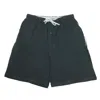 Hanes Mens Big & Tall Jersey Knit Cotton Button Fly Pajama Sleep Shorts In Black