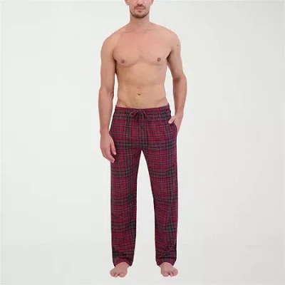 Hanes Mens Flannel Pajama Pants In Red