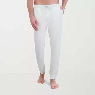 Hanes Mens French Terry Pajama Pants In White