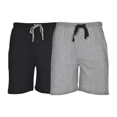 Hanes Mens Knit 2-pc. Pajama Shorts In Multi