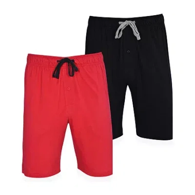 Hanes Mens Knit 2-pc. Pajama Shorts In Multi