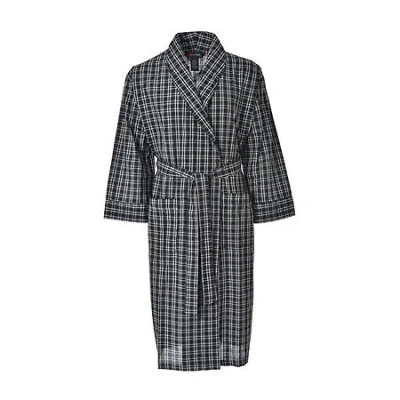 Hanes Mens Long Sleeve Mid Length Robe In Gray