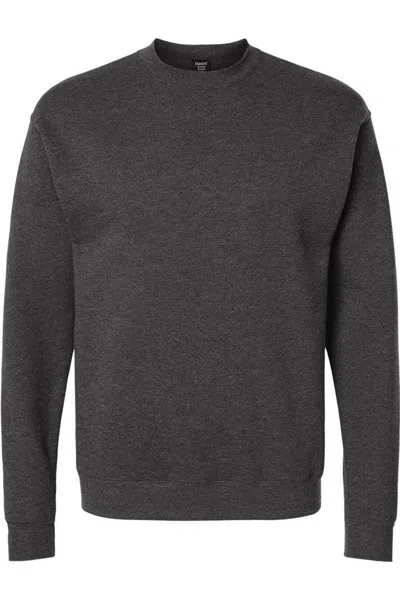 Hanes Perfect Fleece Crewneck Sweatshirt In Black