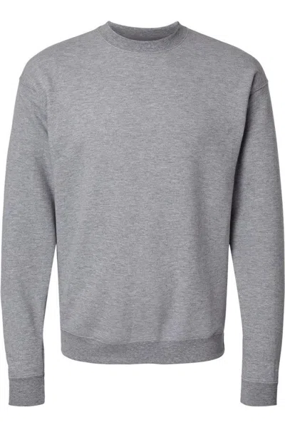 Hanes Perfect Fleece Crewneck Sweatshirt In Gray