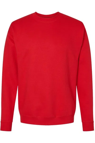 Hanes Perfect Fleece Crewneck Sweatshirt In Red