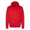 Hanes Perfect Fleece Hooded Sweatshirt In Red
