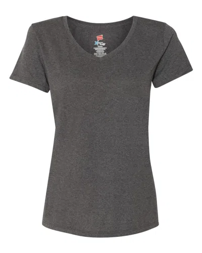 Hanes Perfect-t Women's Triblend V-neck T-shirt In Multi