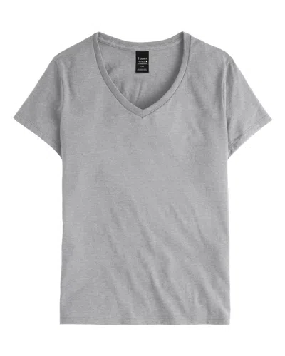 Hanes Perfect-t Women's V-neck T-shirt In Orange