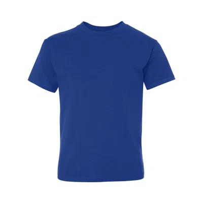Hanes Kids'  Perfect-t Youth T-shirt In Blue