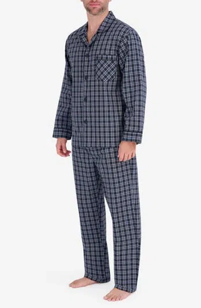 Hanes Plaid Woven Pajamas In Black Plaid