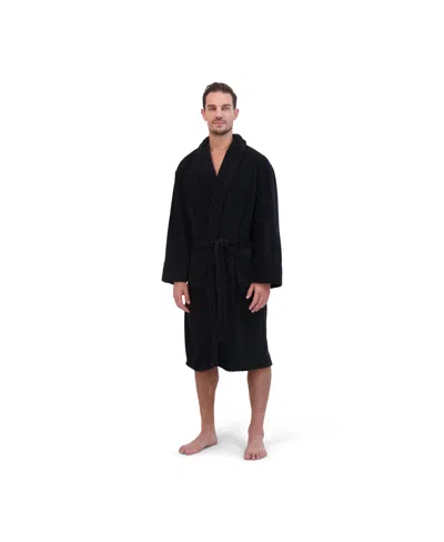 Hanes Platinum Hanes Men's Soft Touch Robe In Black