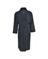Hanes Platinum Hanes Men's Woven Shawl Robe In Black