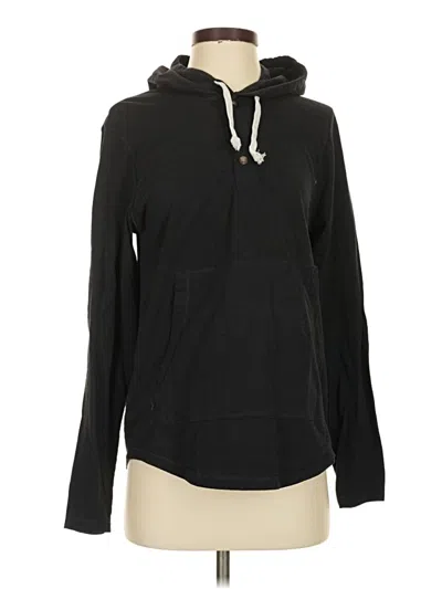 Pre-owned Hanes Pullover Hoodie In Black