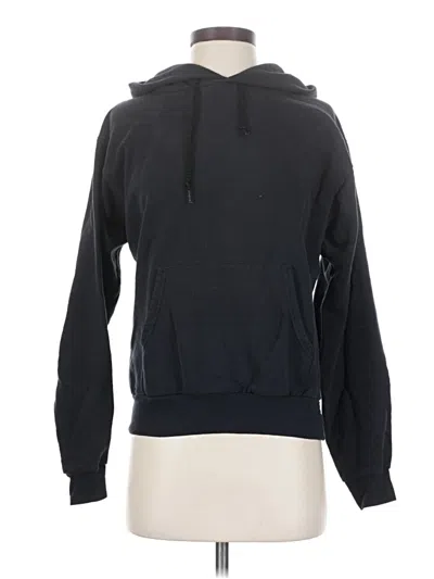 Pre-owned Hanes Pullover Hoodie In Black