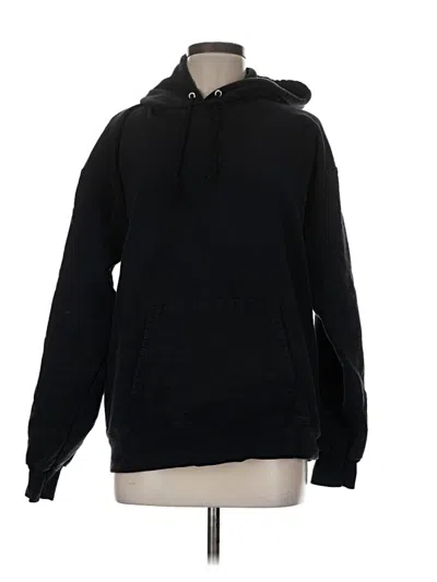 Pre-owned Hanes Pullover Hoodie In Black