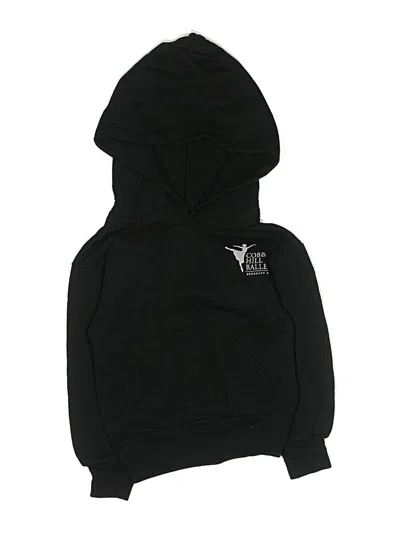 Pre-owned Hanes Kids' Pullover Hoodie In Black