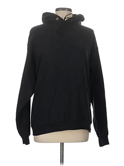 Pre-owned Hanes Pullover Hoodie In Black