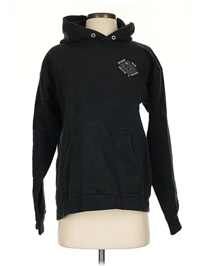 Pre-owned Hanes Pullover Hoodie In Black