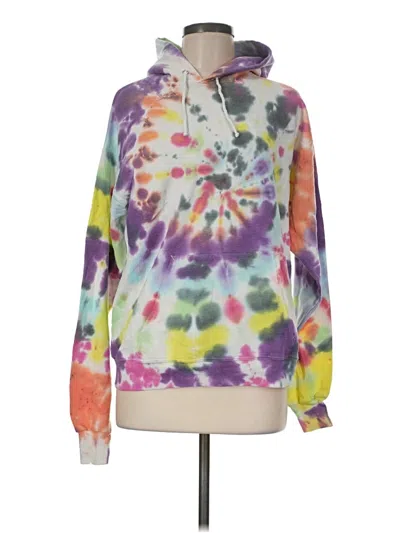 Pre-owned Hanes Pullover Hoodie In Purple