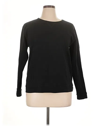 Pre-owned Hanes Pullover Sweater In Black