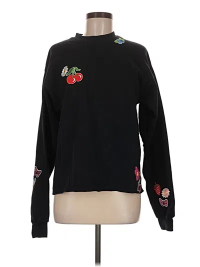 Pre-owned Hanes Pullover Sweater In Black
