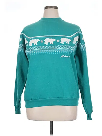 Pre-owned Hanes Pullover Sweater In Blue