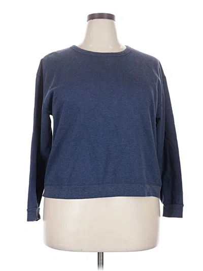 Pre-owned Hanes Pullover Sweater In Blue