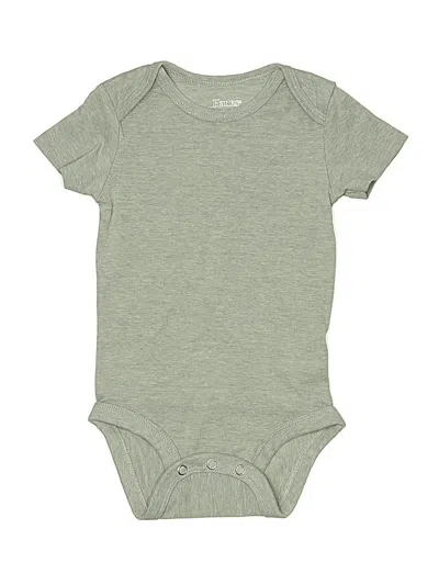 Pre-owned Hanes Kids' Short Sleeve Onesie In Green