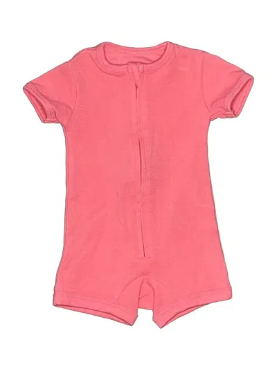 Pre-owned Hanes Babies' Short Sleeve Onesie In Pink