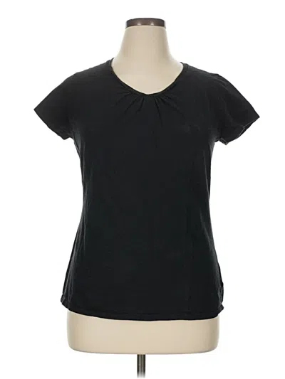 Pre-owned Hanes Short Sleeve T-shirt In Black