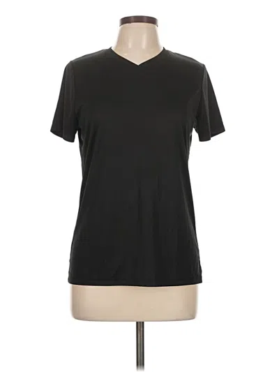Pre-owned Hanes Short Sleeve T-shirt In Black