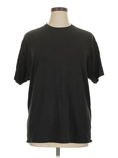 Pre-owned Hanes Short Sleeve T-shirt In Black
