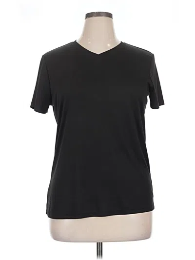 Pre-owned Hanes Short Sleeve T-shirt In Black