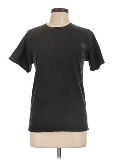 Pre-owned Hanes Short Sleeve T-shirt In Black