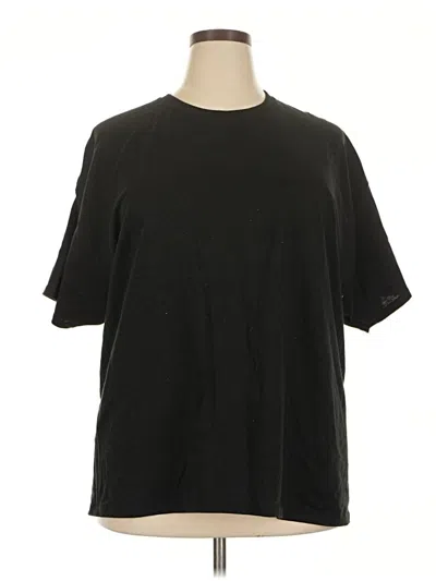 Pre-owned Hanes Short Sleeve T-shirt In Black