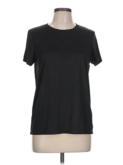 Pre-owned Hanes Short Sleeve T-shirt In Black