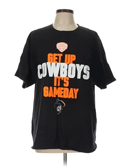 Pre-owned Hanes Short Sleeve T-shirt In Black