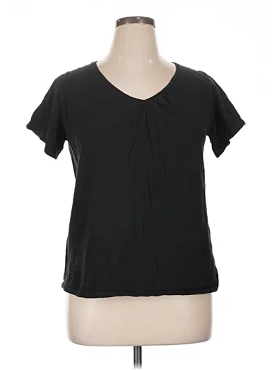 Pre-owned Hanes Short Sleeve T-shirt In Black