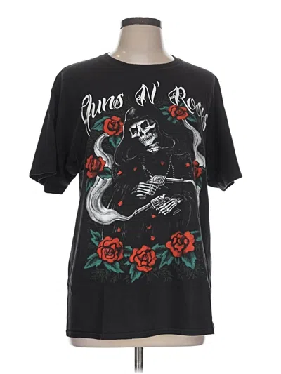 Pre-owned Hanes Short Sleeve T-shirt In Black
