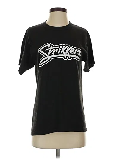 Pre-owned Hanes Short Sleeve T-shirt In Black