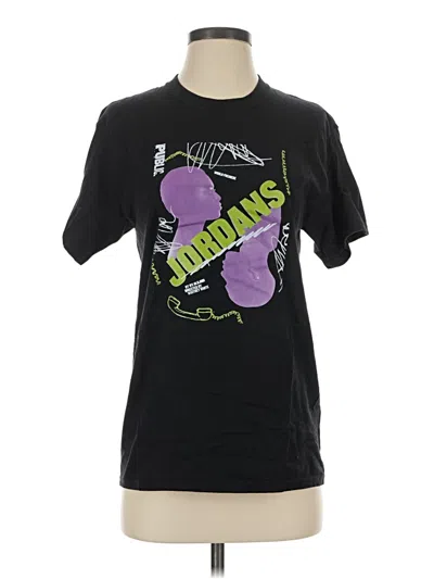 Pre-owned Hanes Short Sleeve T-shirt In Black
