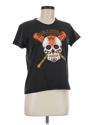Pre-owned Hanes Short Sleeve T-shirt In Black
