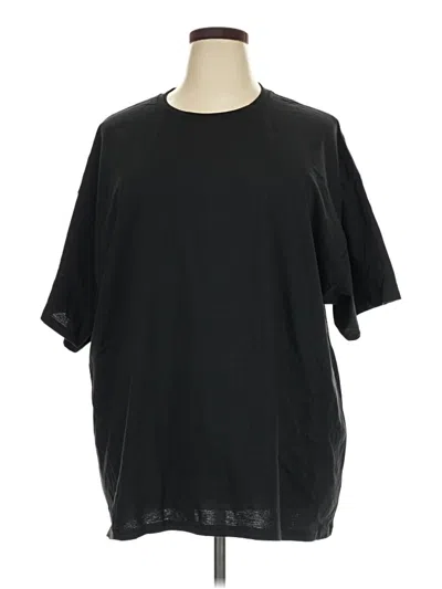 Pre-owned Hanes Short Sleeve T-shirt In Black