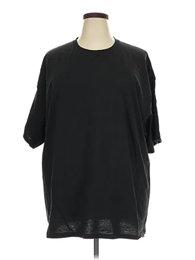 Pre-owned Hanes Short Sleeve T-shirt In Black