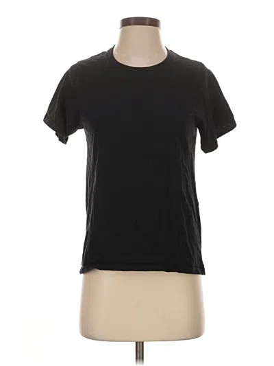 Pre-owned Hanes Short Sleeve T-shirt In Black