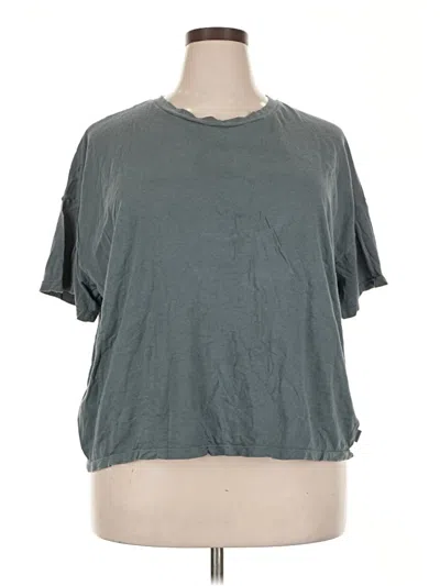 Pre-owned Hanes Short Sleeve T-shirt In Gray