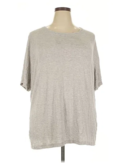 Pre-owned Hanes Short Sleeve T-shirt In Gray