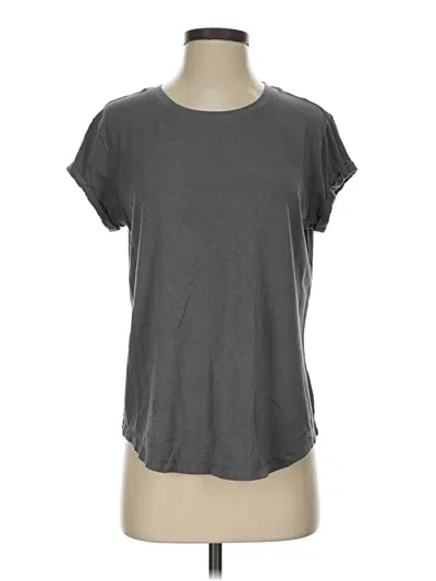Pre-owned Hanes Short Sleeve T-shirt In Gray