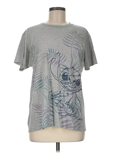 Pre-owned Hanes Short Sleeve T-shirt In Gray