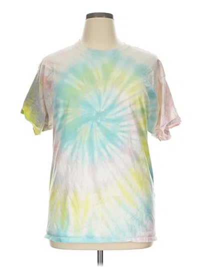 Pre-owned Hanes Short Sleeve T-shirt In Green